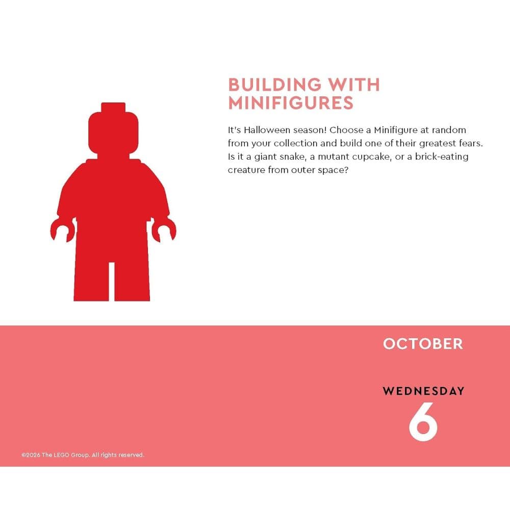 LEGO Mini Figure a Day 2027 Desk Calendar Ninth Alternate Image
