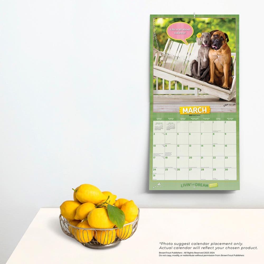 Avanti Living the Dream 2024 Wall Calendar