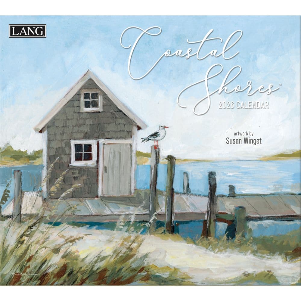Coastal Shores 2026 Wall Calendar by Susan Winget