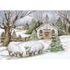 image Grazing Morning Petite Christmas Cards by Susan Winget Main Image
