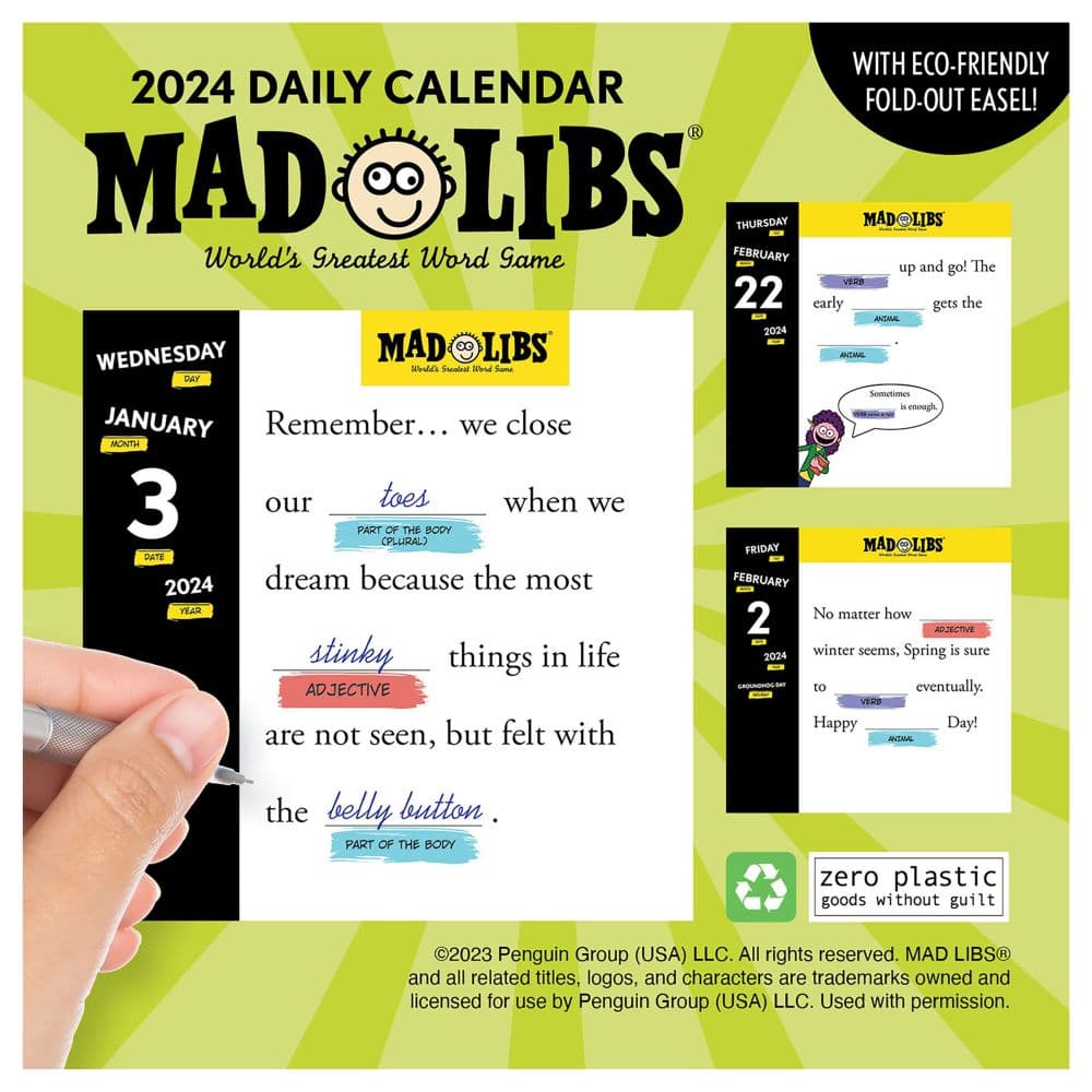 Mad Libs Daily 2024 Desk Calendar First Alternate Image width="1000" height="1000"