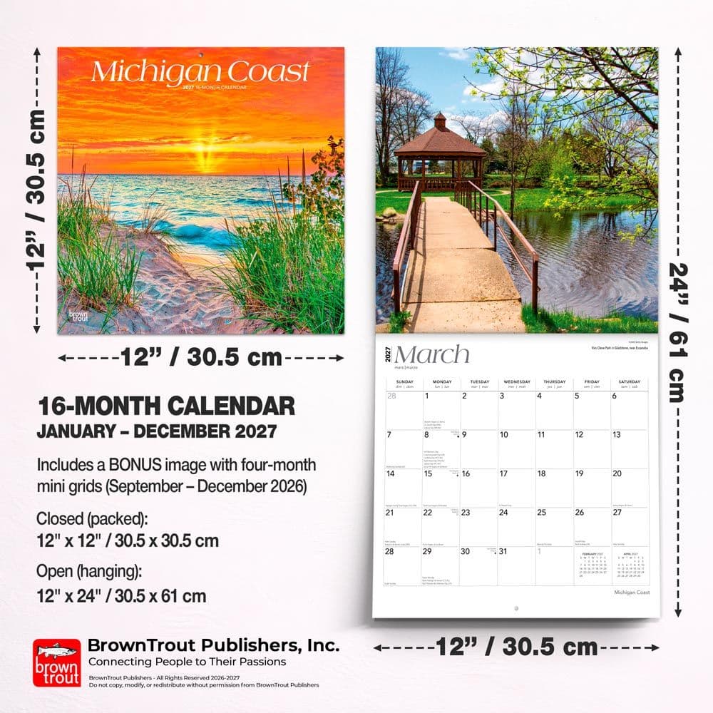 Michigan Coast 2027 Wall Calendar Sixth Alternate Image