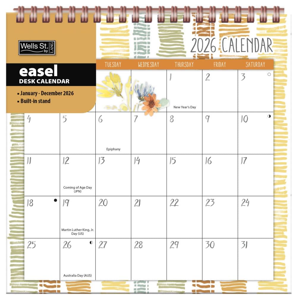 Watercolor Wonder 2026 Easel Desk Calendar by Lisa Audit 
Second Alternate Image