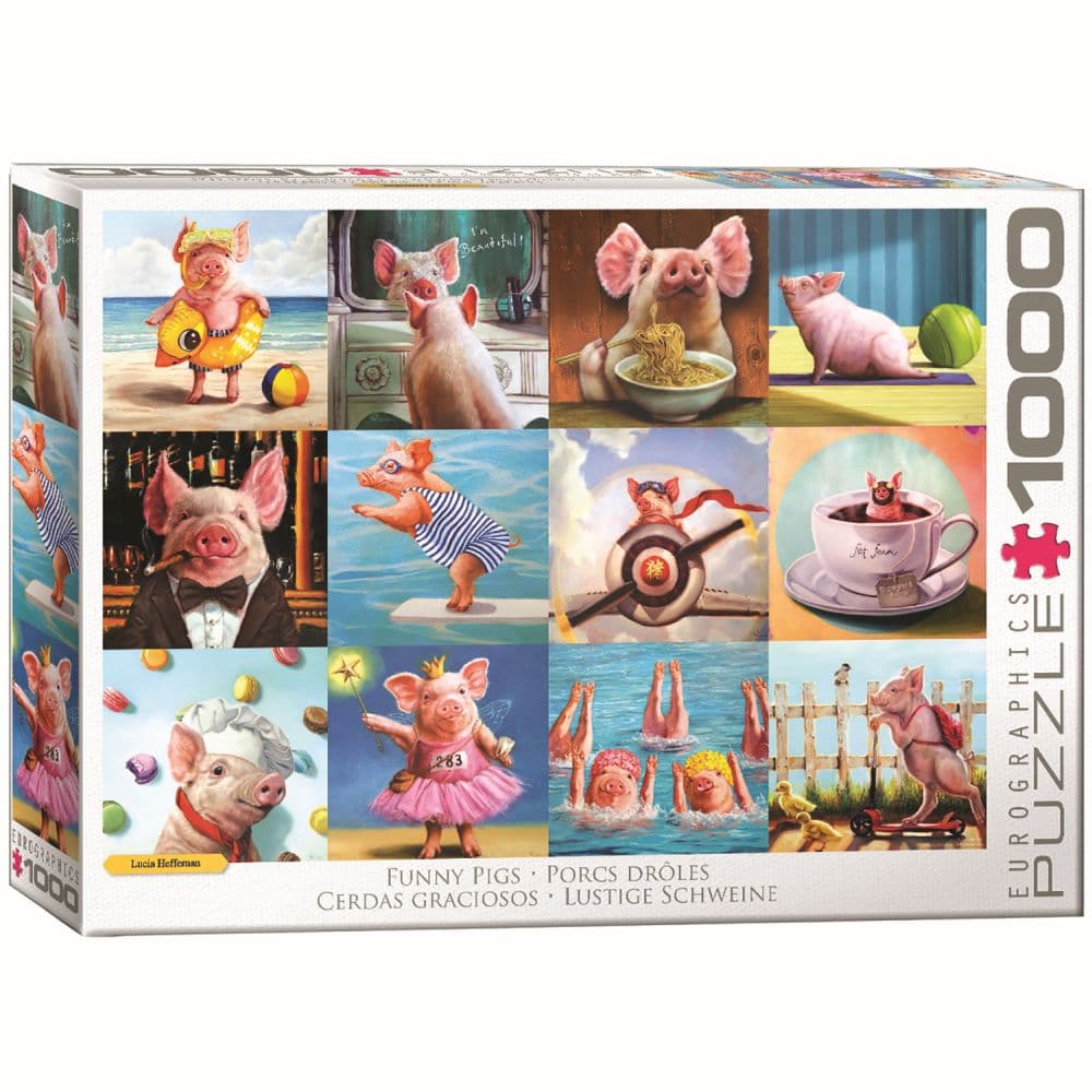 Funny Pigs 1000 Piece Puzzle Main Product Image width=&quot;1000&quot; height=&quot;1000&quot;