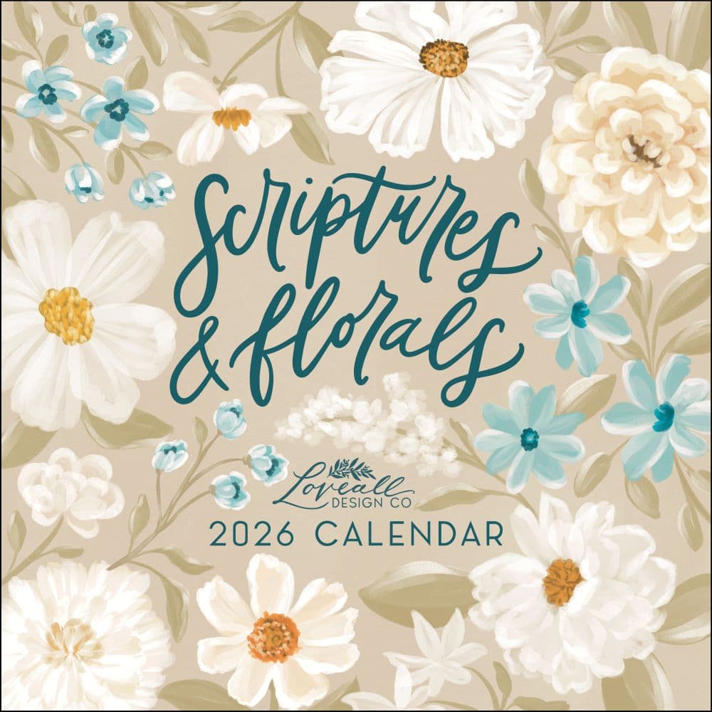 Scriptures and Florals 2026 Wall Calendar Main Image