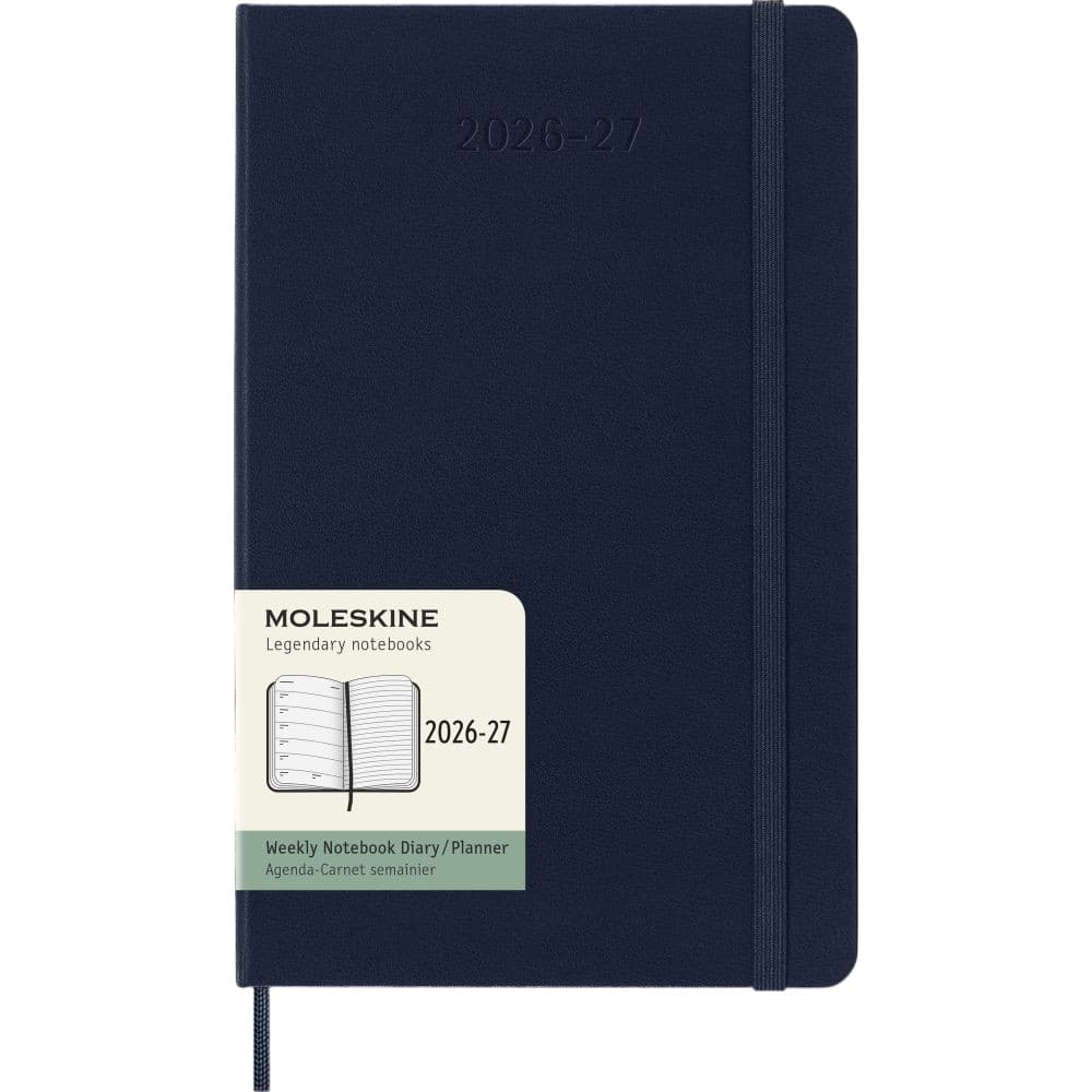 Moleskine Sapphire Blue 2027 Large Hard Cover Weekly Planner Main Product Image