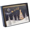 image Santa Silhouette Over Landscape 8 Count Boxed Christmas Boxed Cards