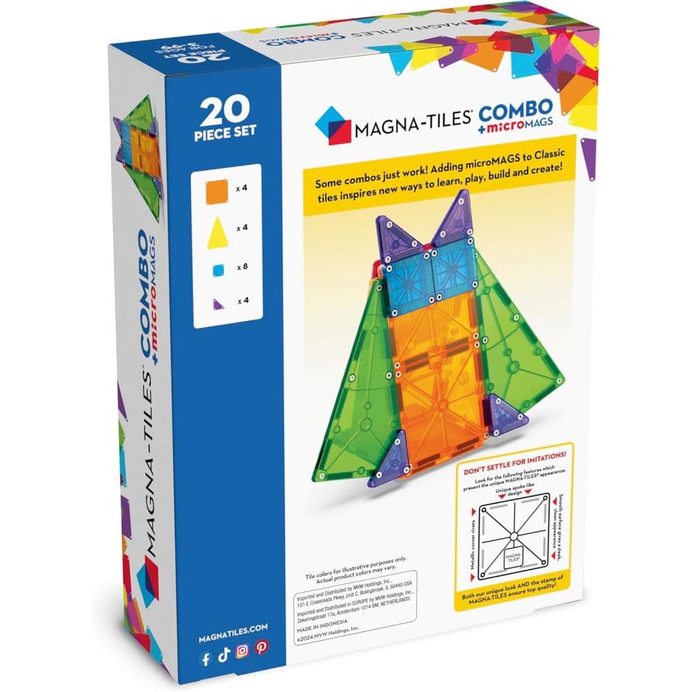 Magna-tiles 20 Piece Combo Set Eighth Alternate Image