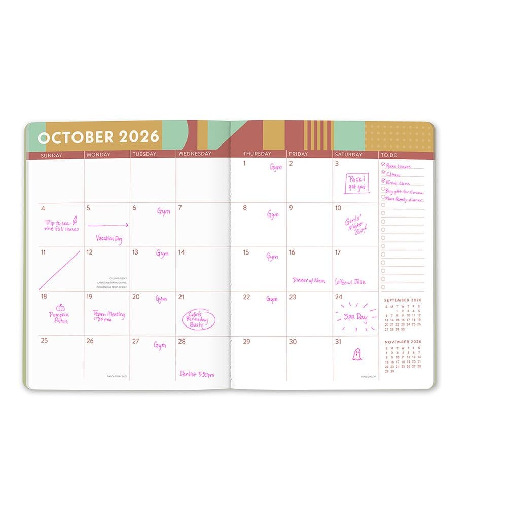 Color Block Monthly 2026 Planner Third Alternate Image