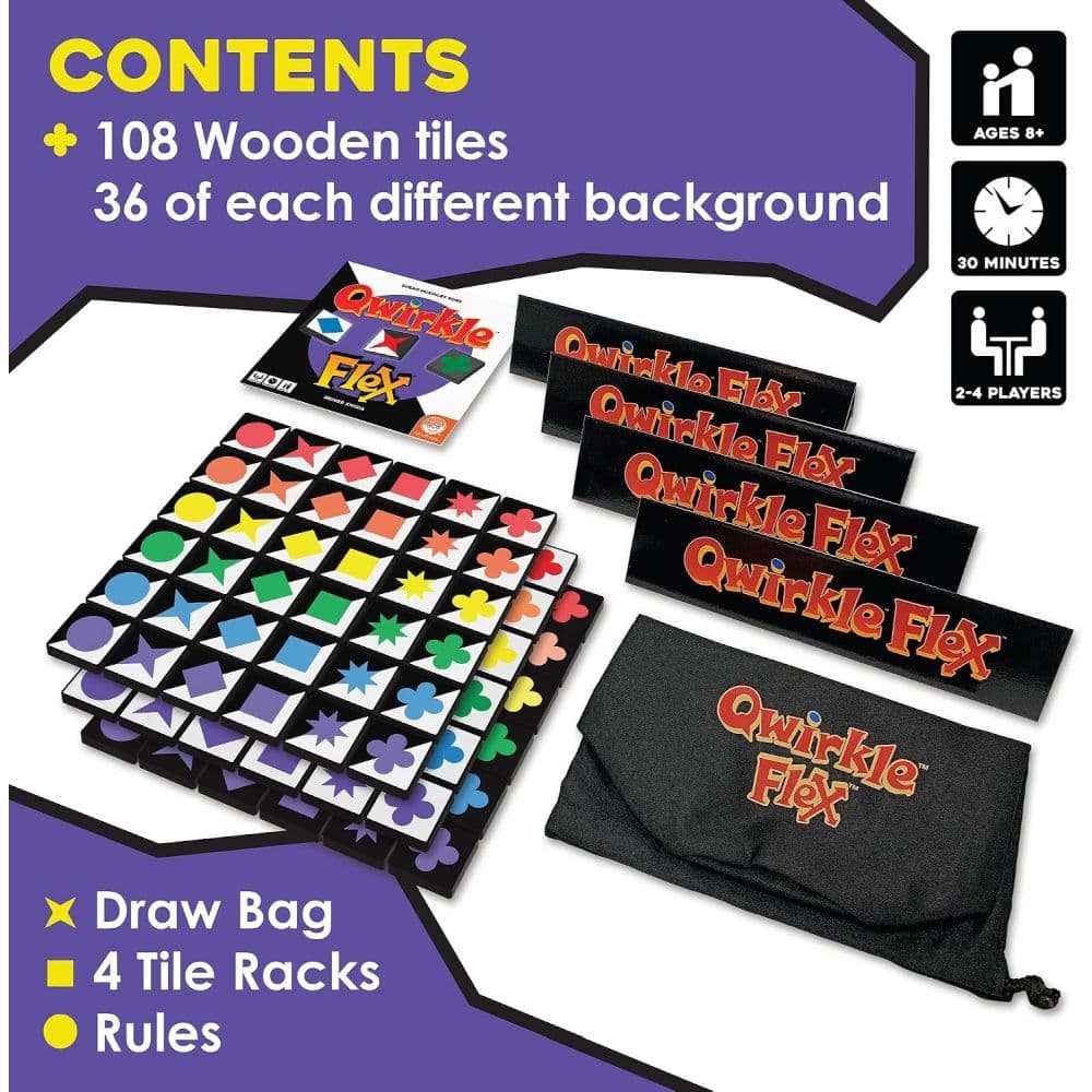 Qwirkle Flex Edition Strategy Game First Alternate Image