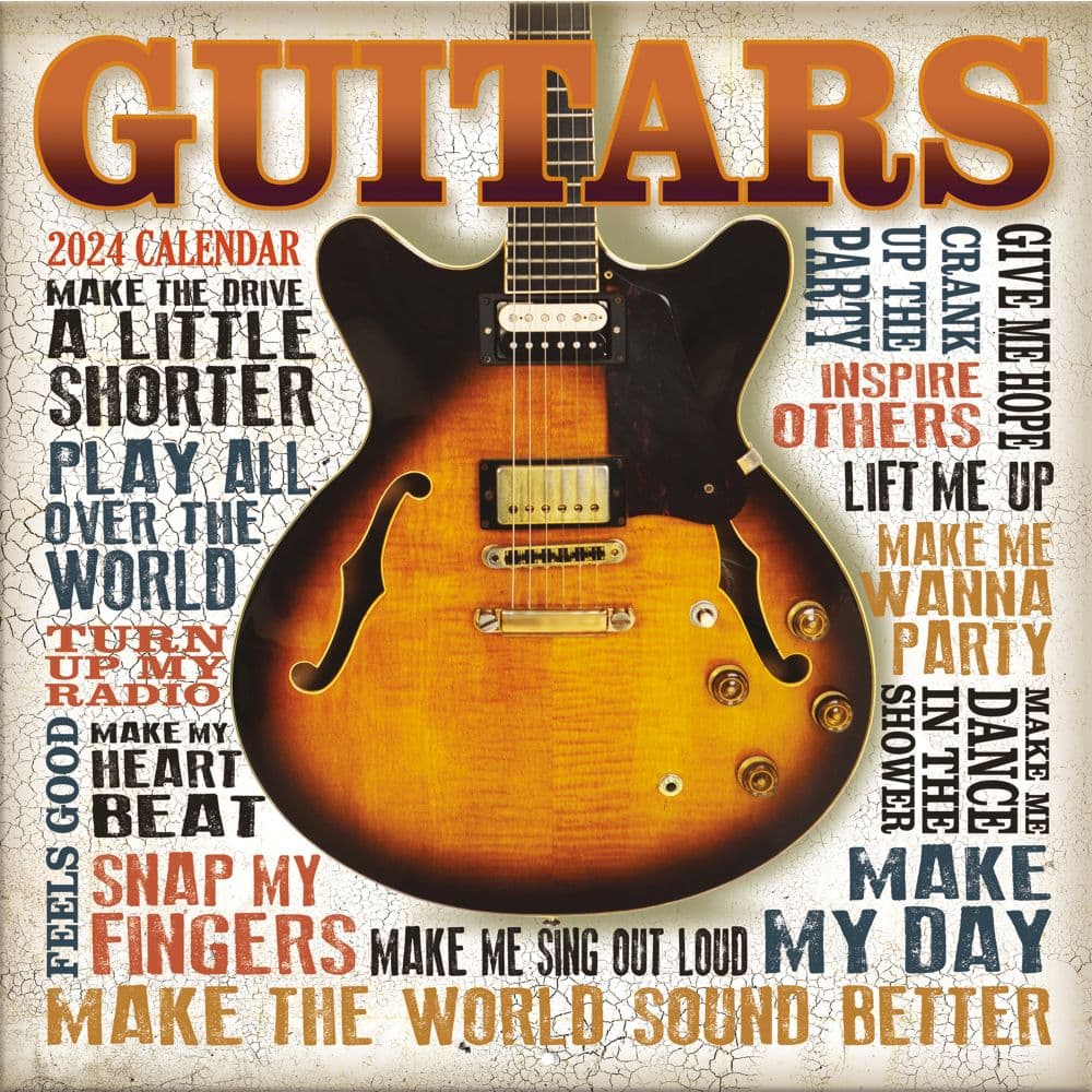 Guitars 2024 Wall Calendar