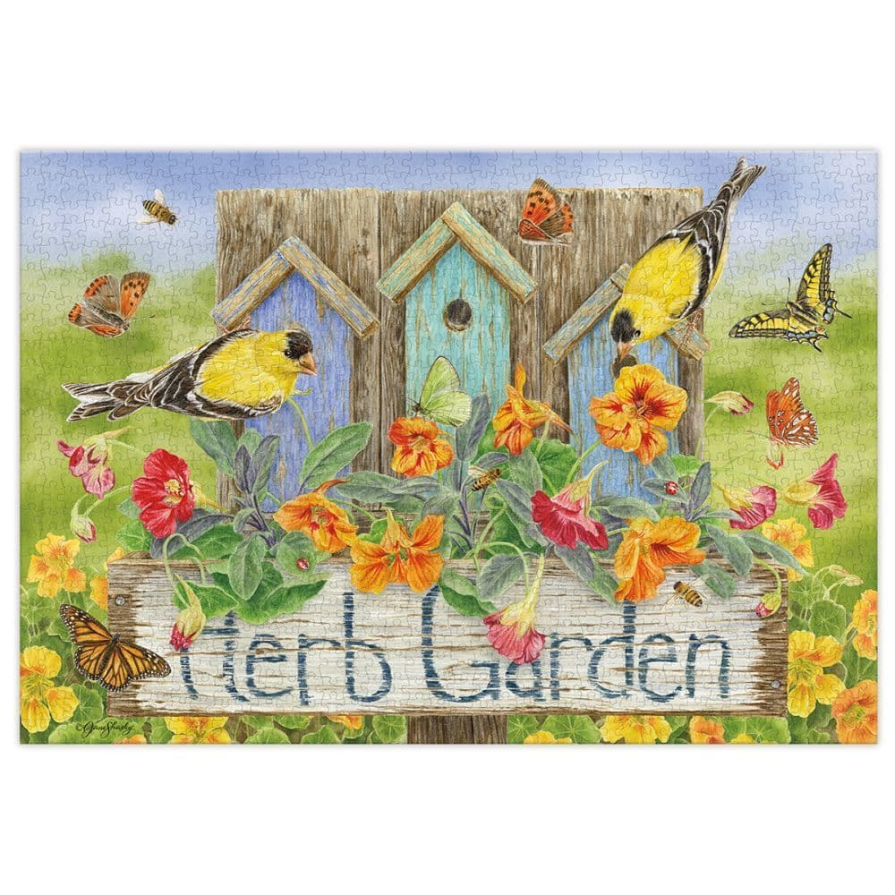 Herb Garden 1000 Piece Puzzle by Jane Shasky 2nd Product Detail  Image width=&quot;1000&quot; height=&quot;1000&quot;