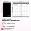 image Black View Point 2027 2 Year Pocket Planner Sixth Alternate Image