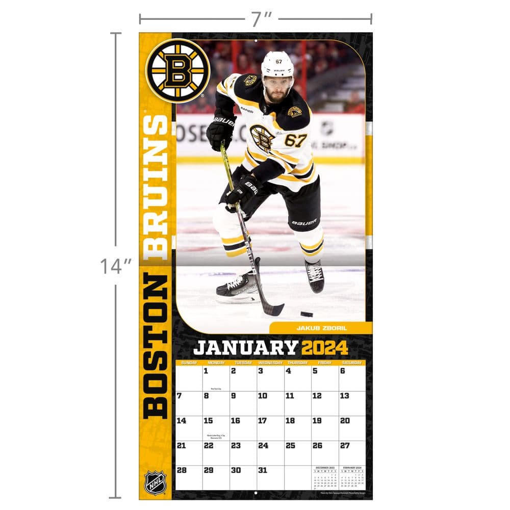 Boston Bruins 2024 Mini Wall Calendar Fifth Alternate Image width=&quot;1000&quot; height=&quot;1000&quot;