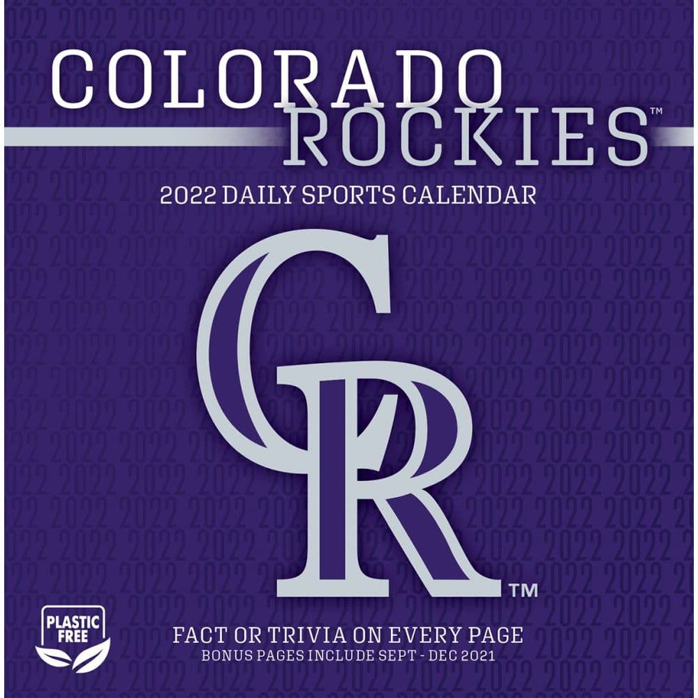 2022 Colorado Rockies Calendars Sports Calendars