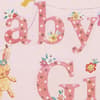 image Clothesline Girl New Baby Card close up