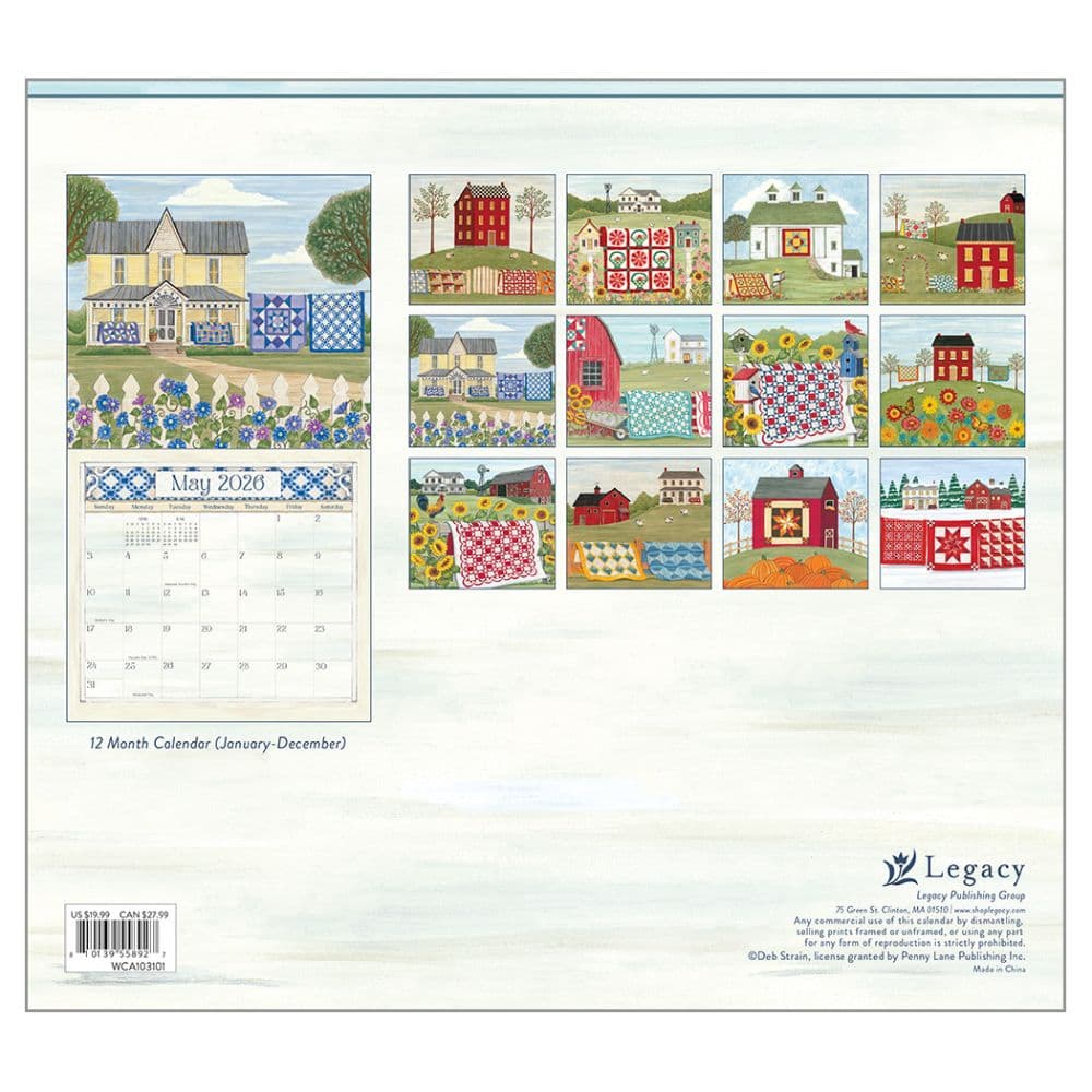 Quilts 2026 Wall Calendar First Alternate Image