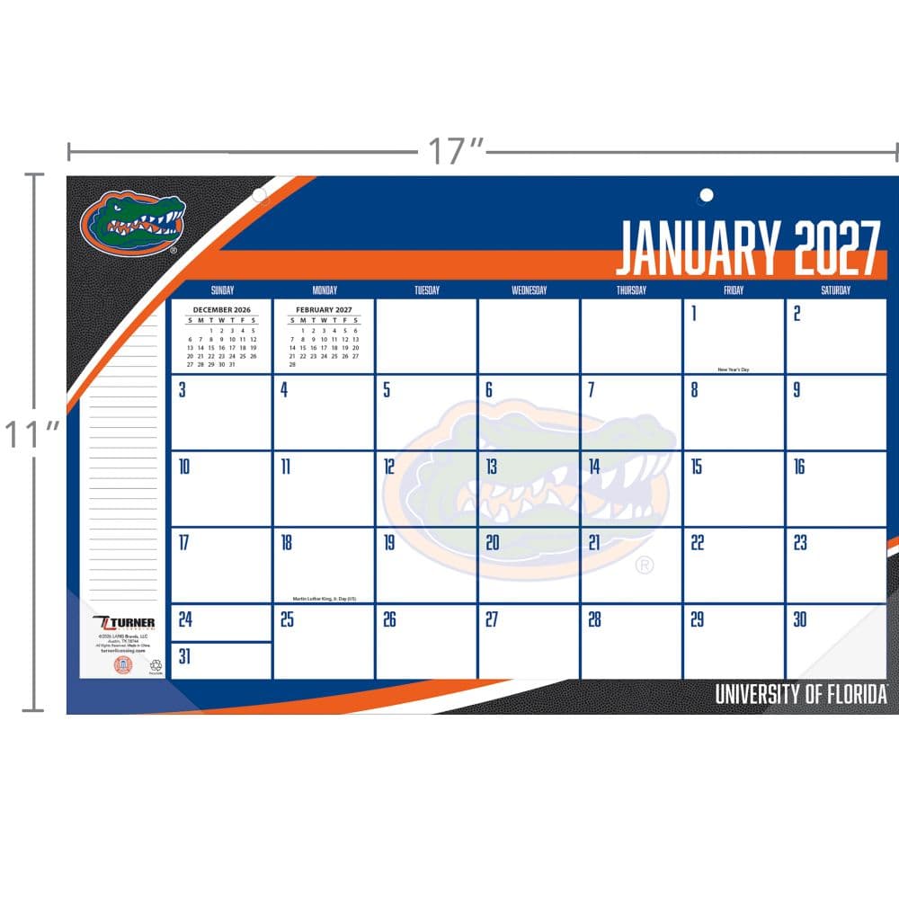 Florida Gators 2027 Desk Pad Third Alternate Image