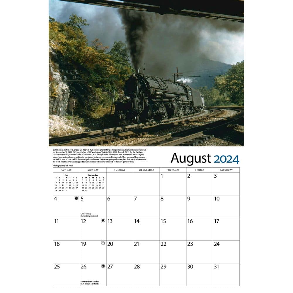 Baltimore and Ohio 2024 Wall Calendar Second Alternate Image width=&quot;1000&quot; height=&quot;1000&quot;