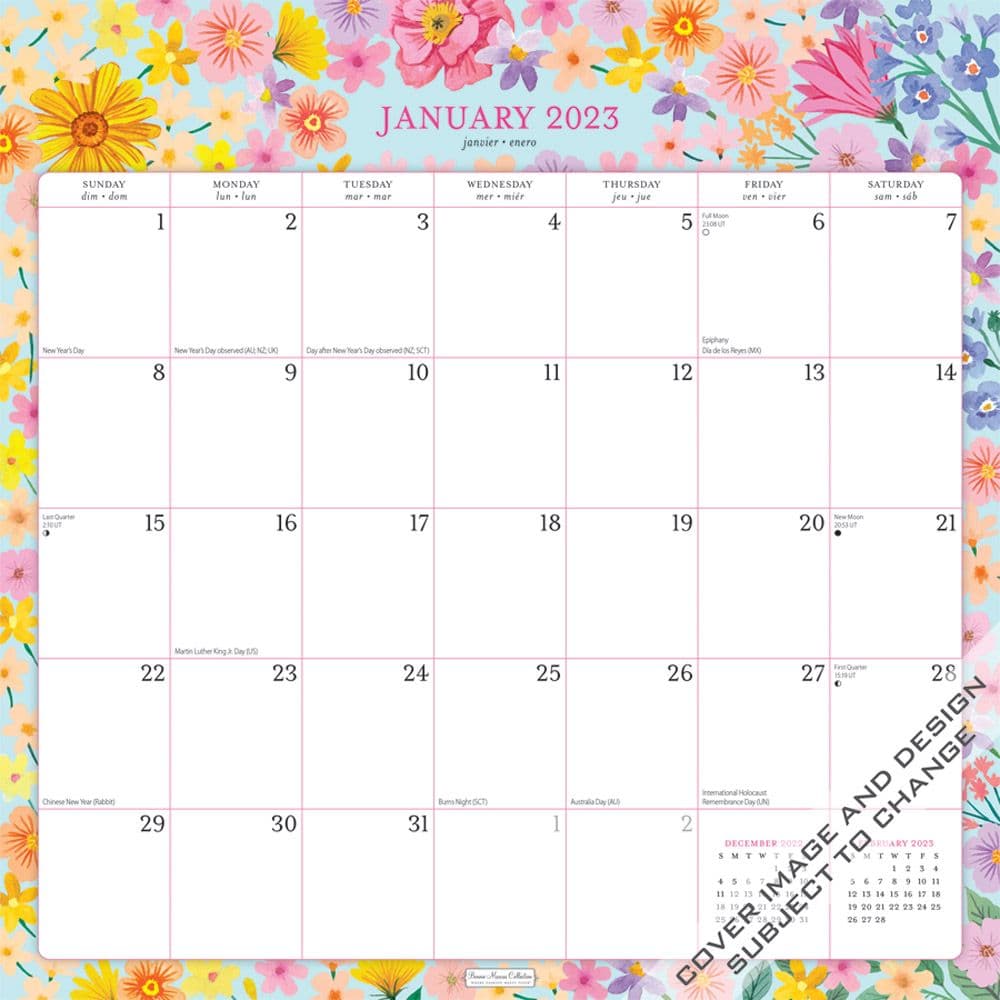 Bonnie Marcus 2023 Spiral Wall Calendar