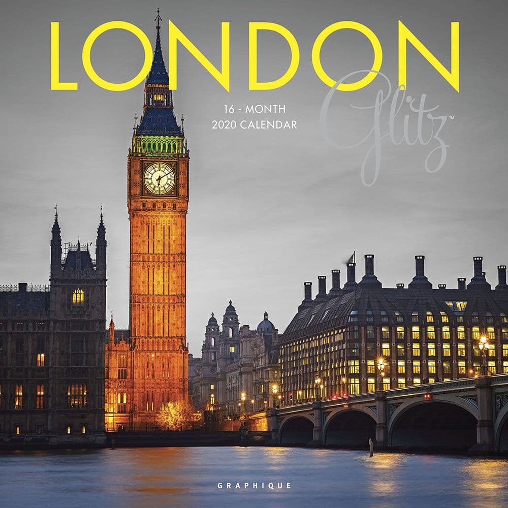 London Glitz Wall Calendar