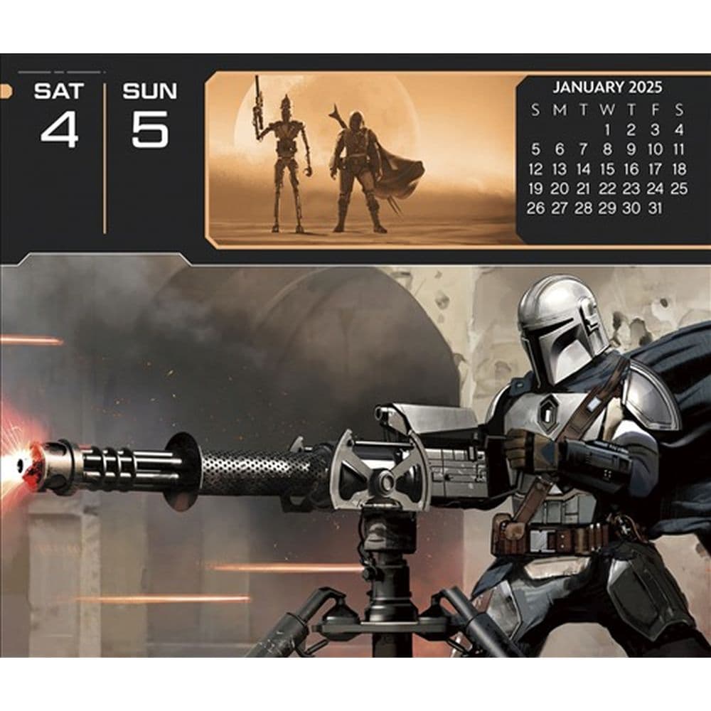 Mandalorian The Child Star Wars 2025 Desk Calendar Fifth Alternate Image