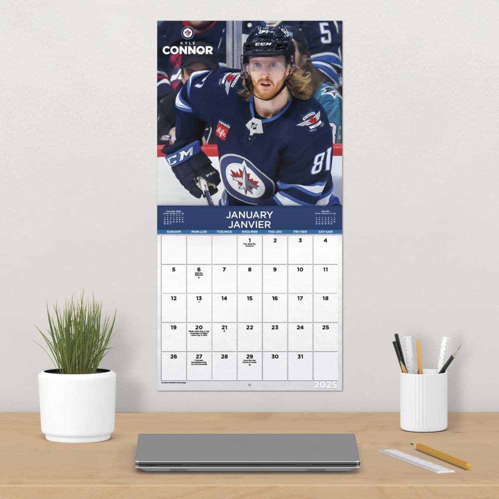 NHL Winnipeg Jets 2025 Wall Calendar Fourth Alternate Image width=&quot;1000&quot; height=&quot;1000&quot;