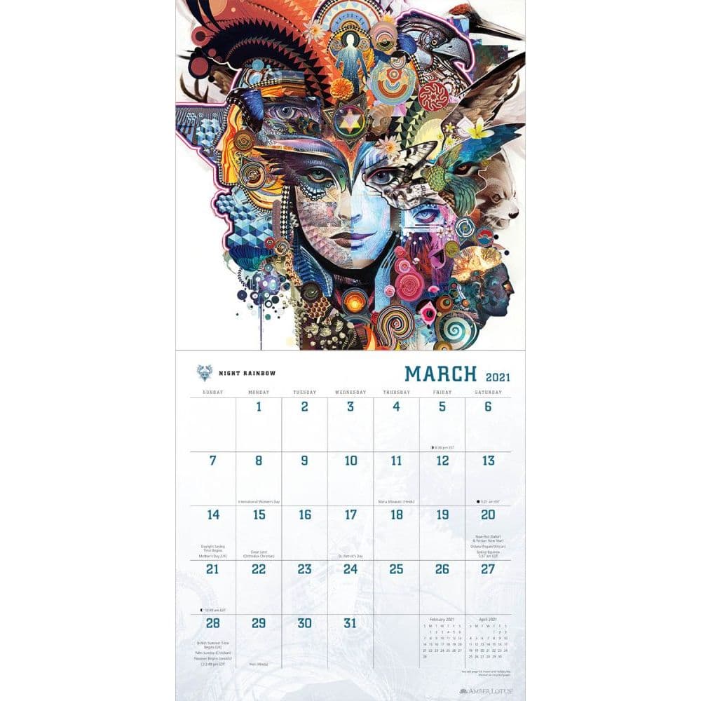 Jones Psychedelic Art Wall Calendar