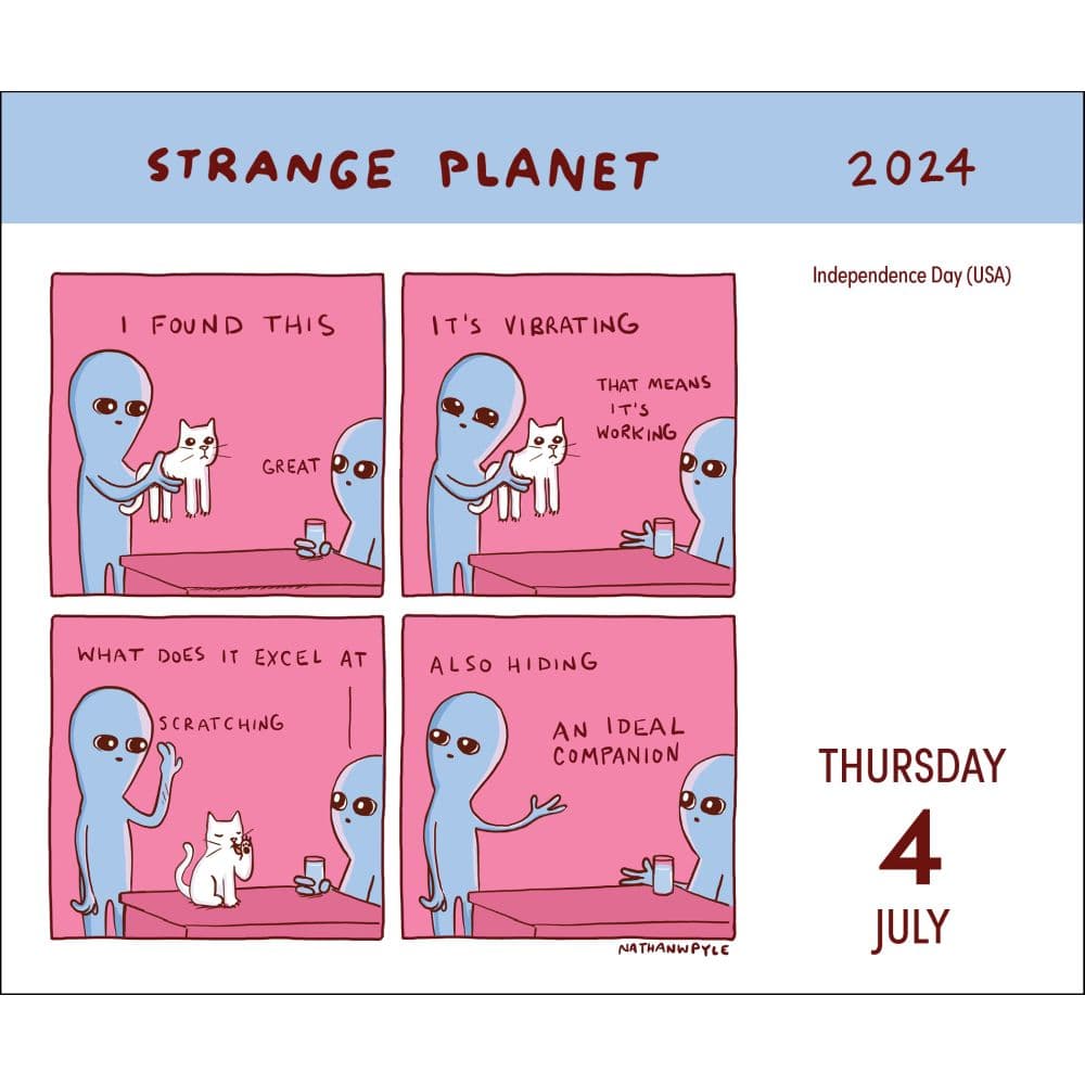 Strange 2024 Desk Calendar
