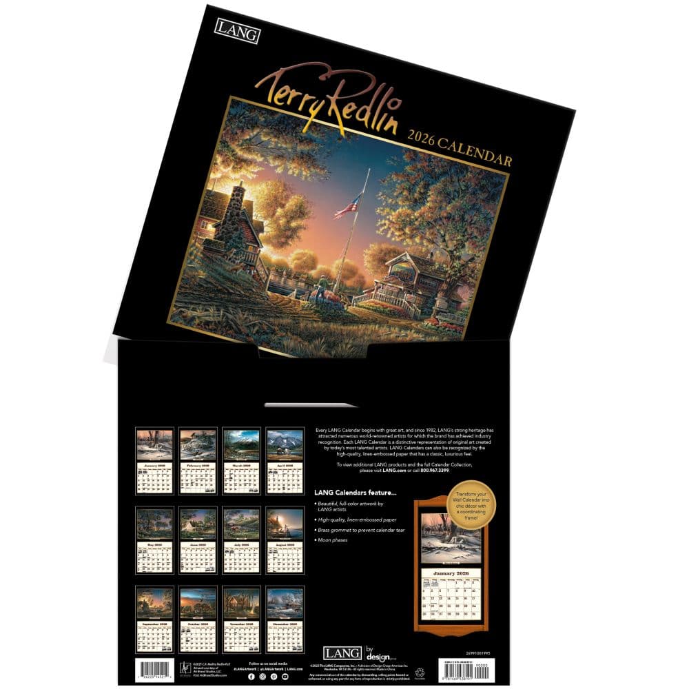 Terry Redlin 2026 Wall Calendar by Terry Redlin_ALT3