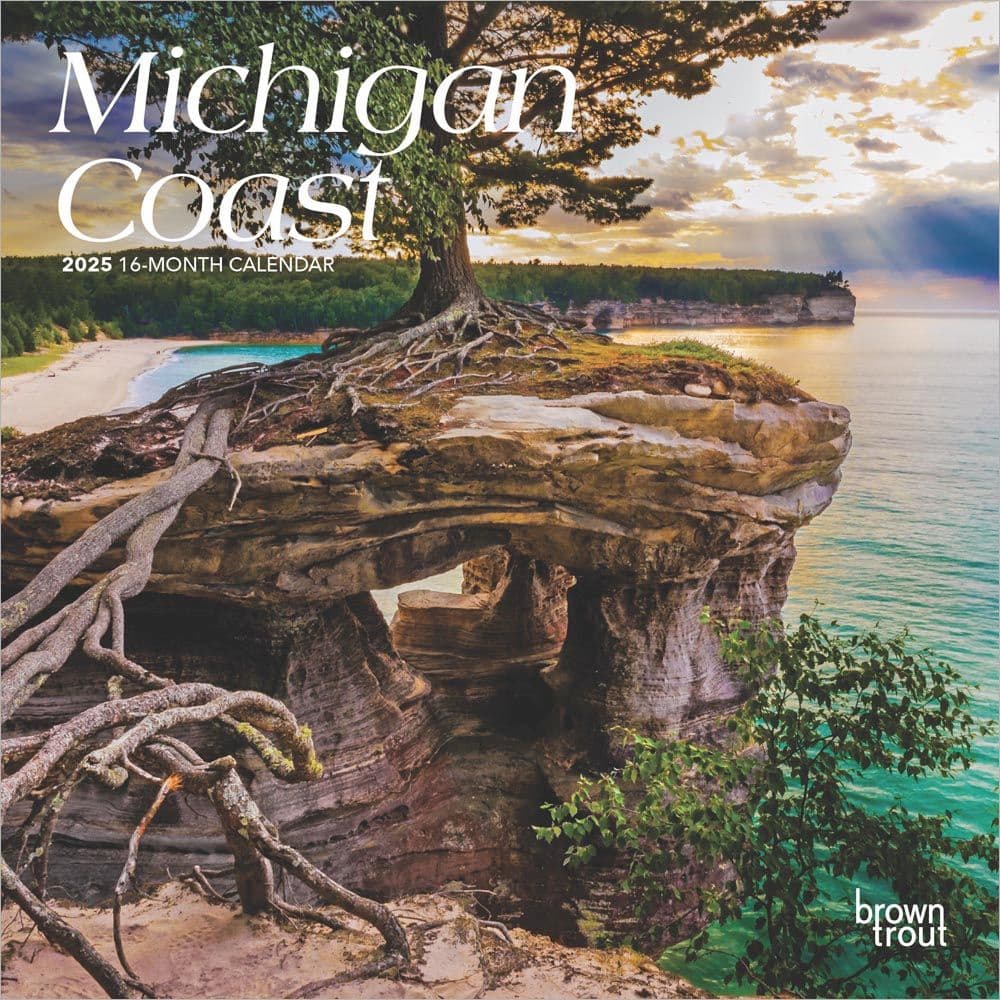 Michigan Coast 2025 Mini Wall Calendar Main Image