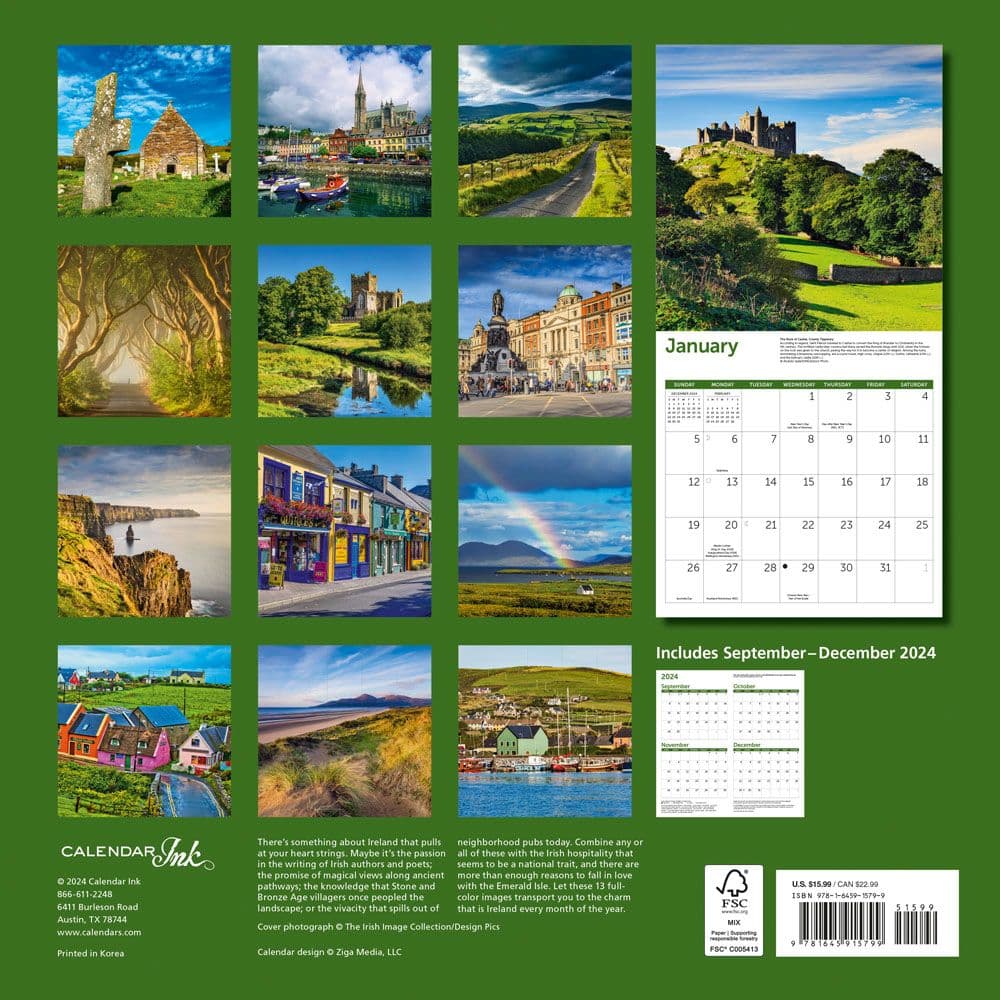 Ireland 2025 Wall Calendar First Alternate Image width=&quot;1000&quot; height=&quot;1000&quot;