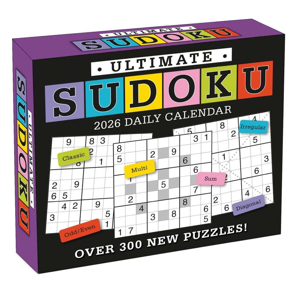 Sudoku Ultimate 2026 Desk Calendar Main Product Image