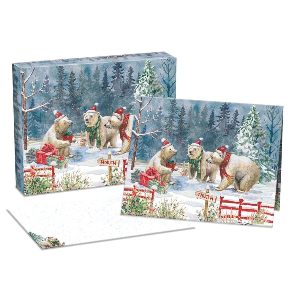 Bear-Y Merry Boxed Christmas Cards Main Product Image