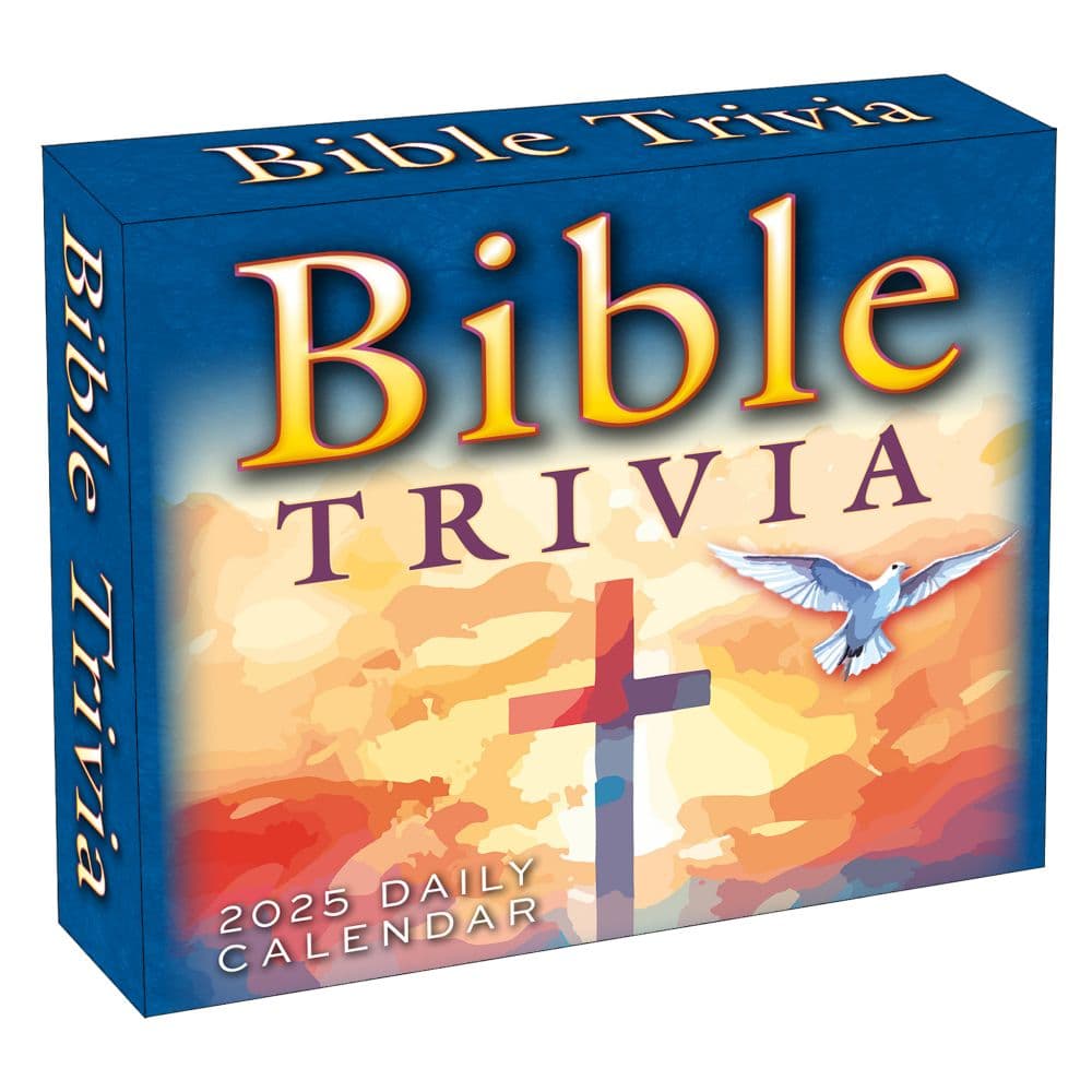 Brain Busting Bible Trivia 2025 Desk Calendar - Calendars.com