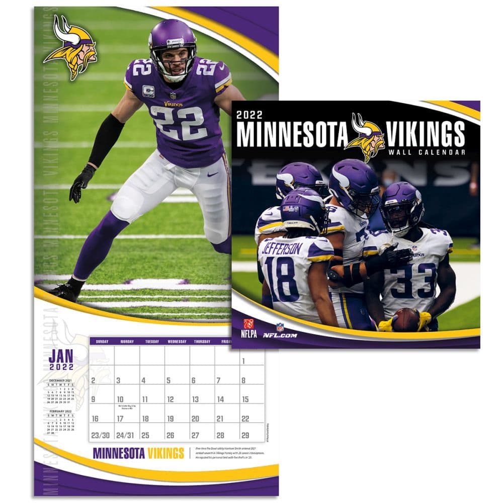 Minnesota Vikings 2022 12x12 Team Wall Calendar (Other)
