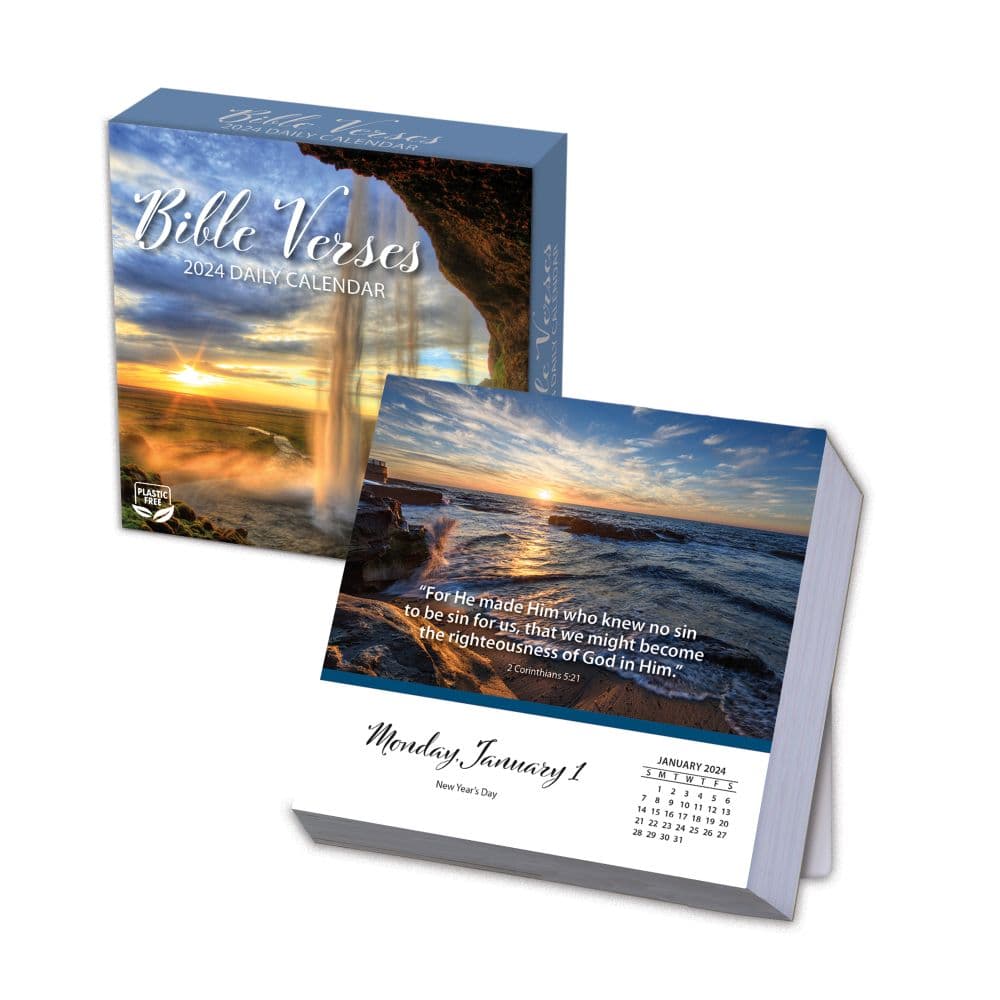 Bible Verses 2024 Desk Calendar - Calendars.com