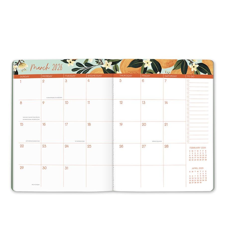 Fruit and Flora Monthly 2026 Planner Fourth Alternate Image