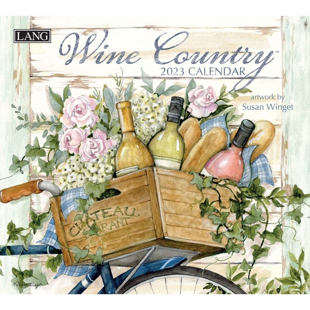 Susan Winget Wine Country 2023 Wall Calendar