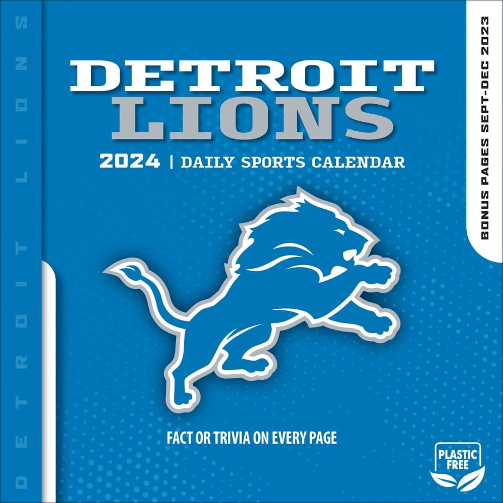 NFL Detroit Lions 2024 Desk Calendar 