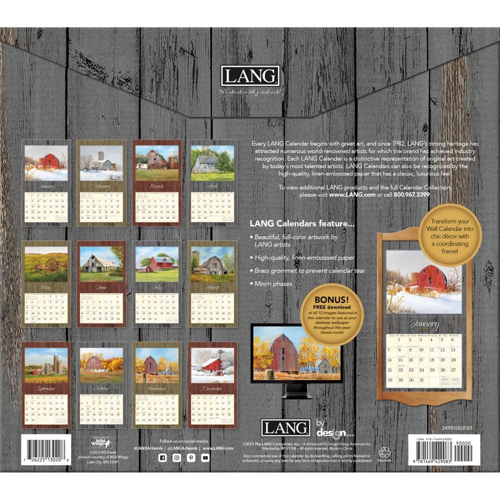 On The Farm 2024 Wall Calendar