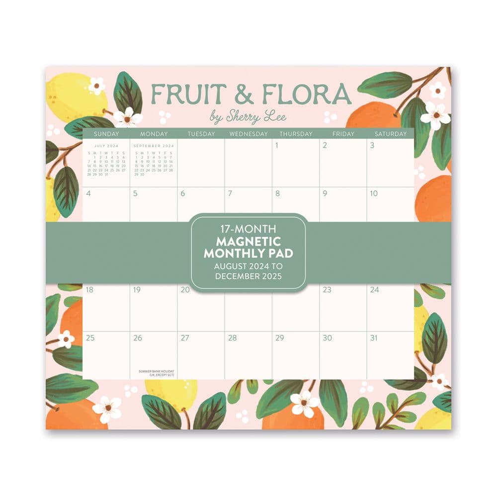 image Fruit and Flora 2025 Magnetic Calendar Main Image