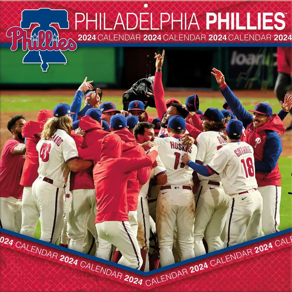 MLB Philadelphia Phillies 2024 Wall Calendar Main Product Image width=&quot;1000&quot; height=&quot;1000&quot;