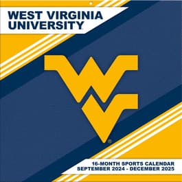 West Virginia University Mountaineers 2025 Wall Calendar
