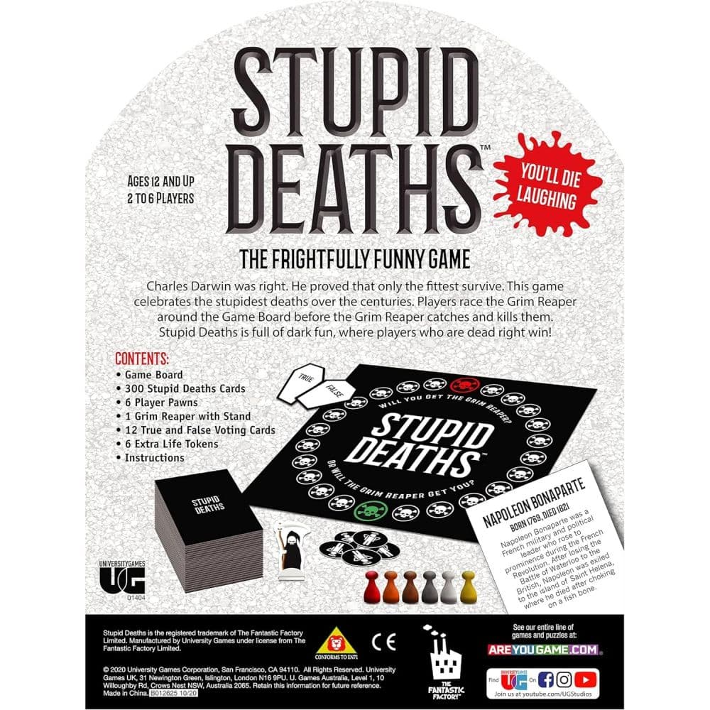 Stupid Deaths Frightfully Funny Game First Alternate Image