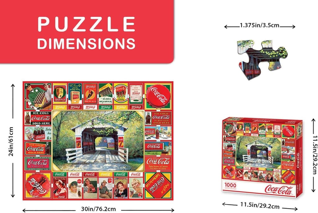 Coca-Cola Gameboard 1000 Piece Puzzle Alternate Image 2