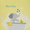 image Elephant in Bath Tub Baby Congratulation Card Alt1