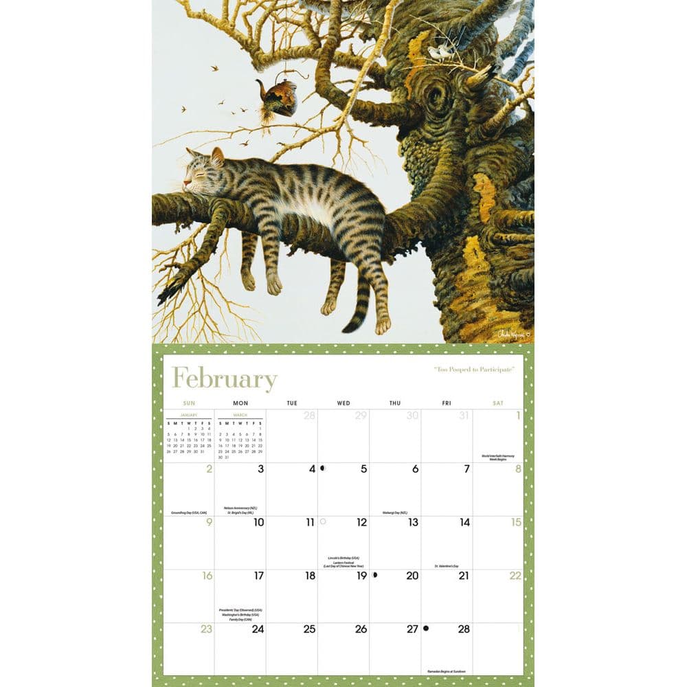 Wysocki Cat Tales Deluxe 2025 Wall Calendar Second Alternate Image width=&quot;1000&quot; height=&quot;1000&quot;