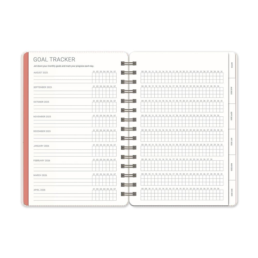 Coral Pink Agatha 2026 Planner Sixth Alternate Image