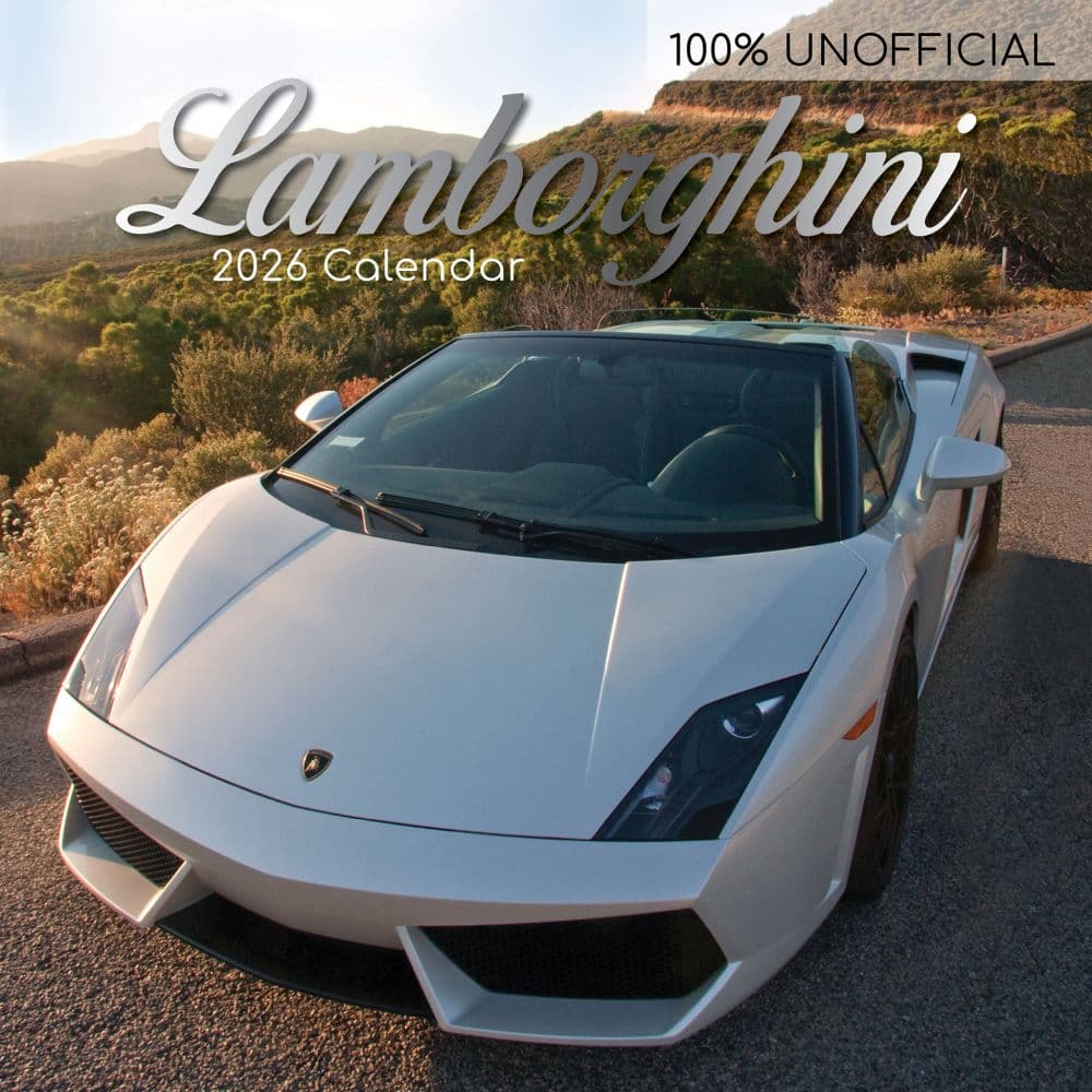 Lamborghini 2026 Wall Calendar Main Image